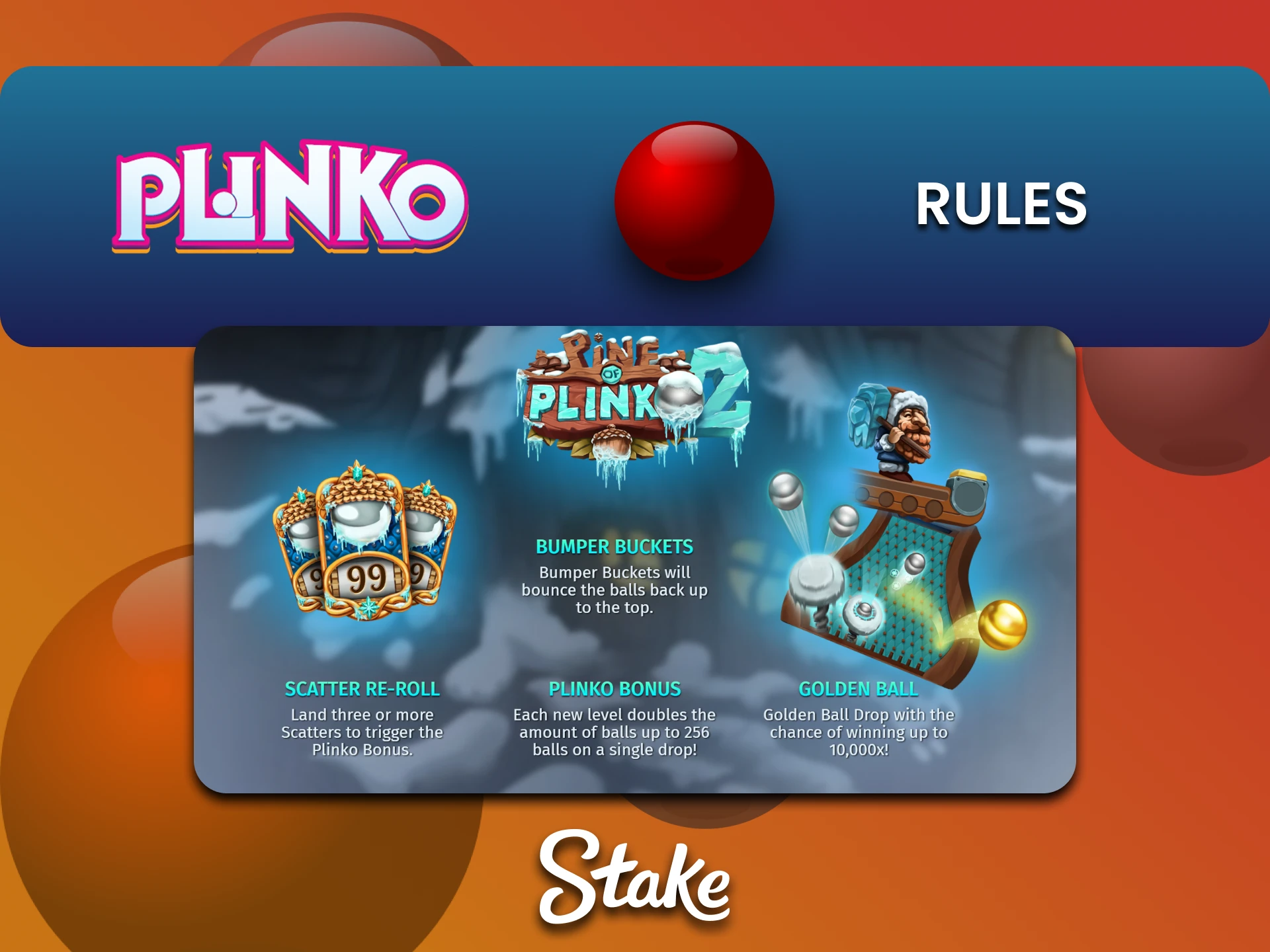 Learn the rules of the Plinko game on the Stake website.