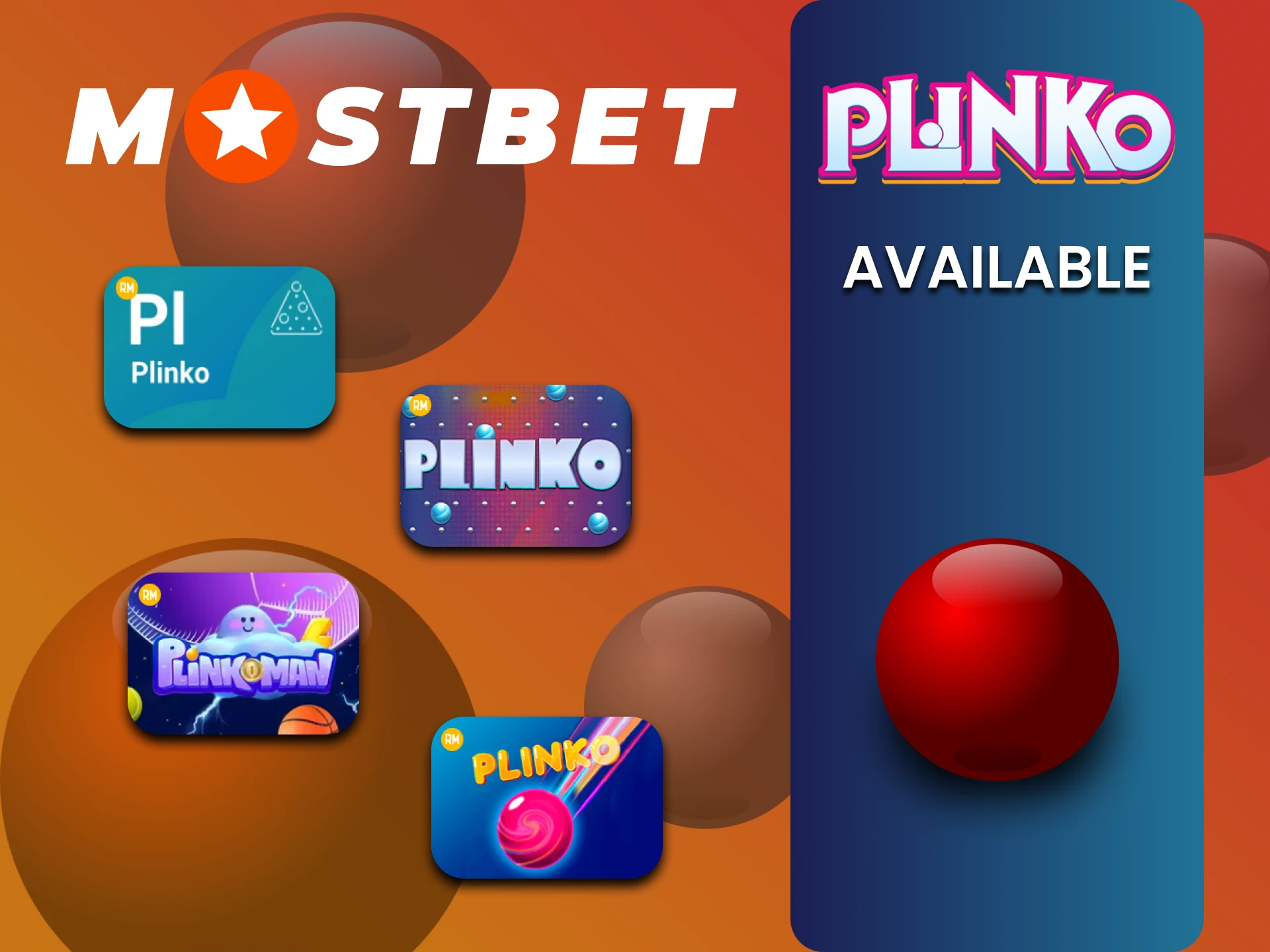 Explore the list of available Plinko games at Mostbet.