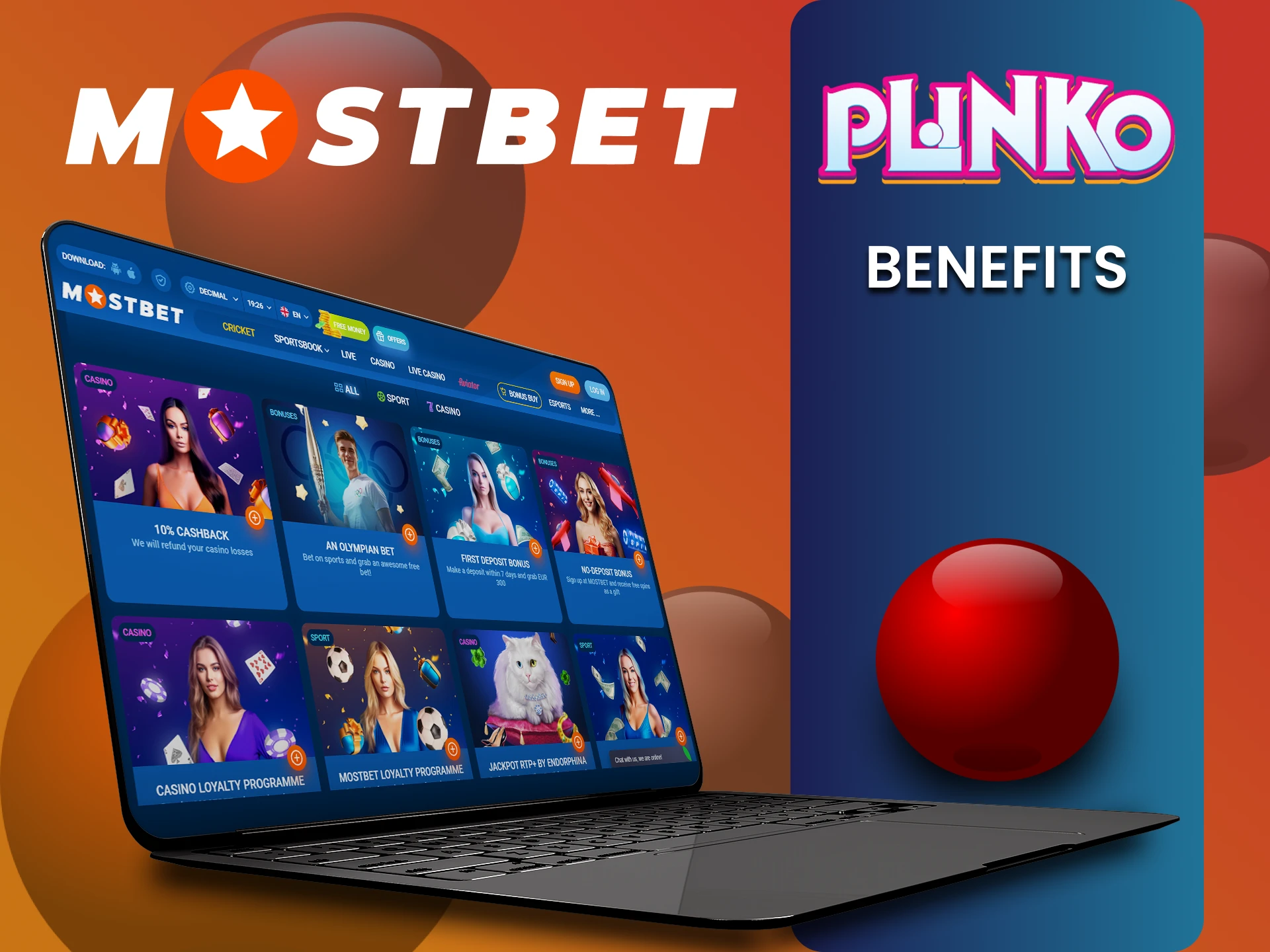 We will tell you about the advantages of the Mostbet website for playing Plinko.