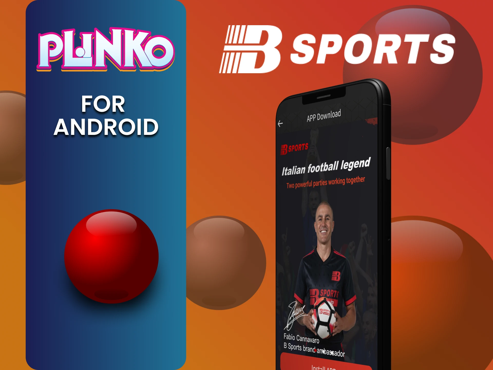 Download the Bsports app to play Plinko on Android.