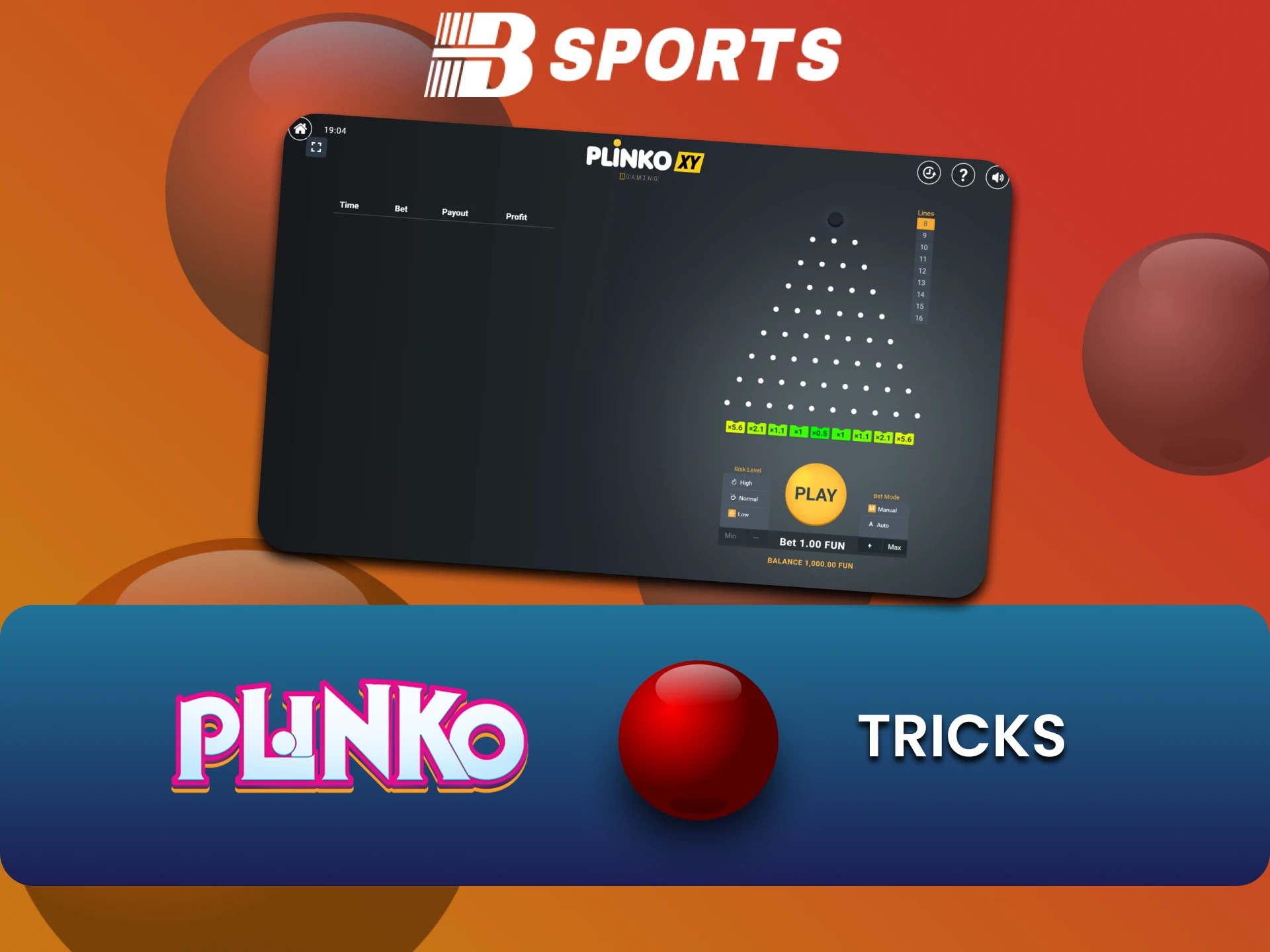 Learn tricks for Plinko game from Bsports.