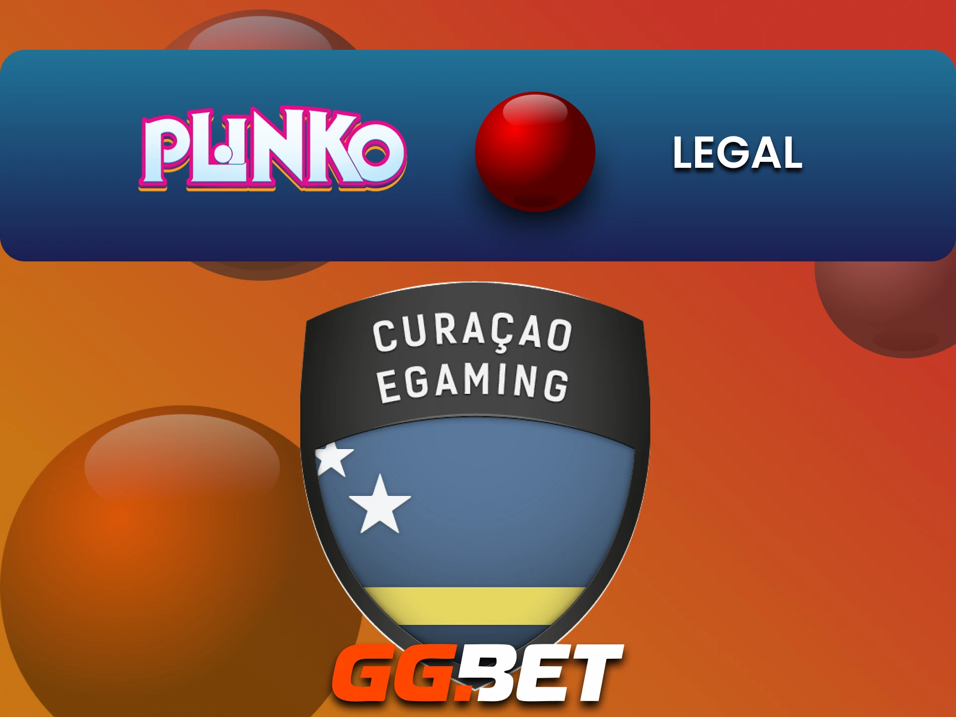 GGbet is legal to play Plinko.