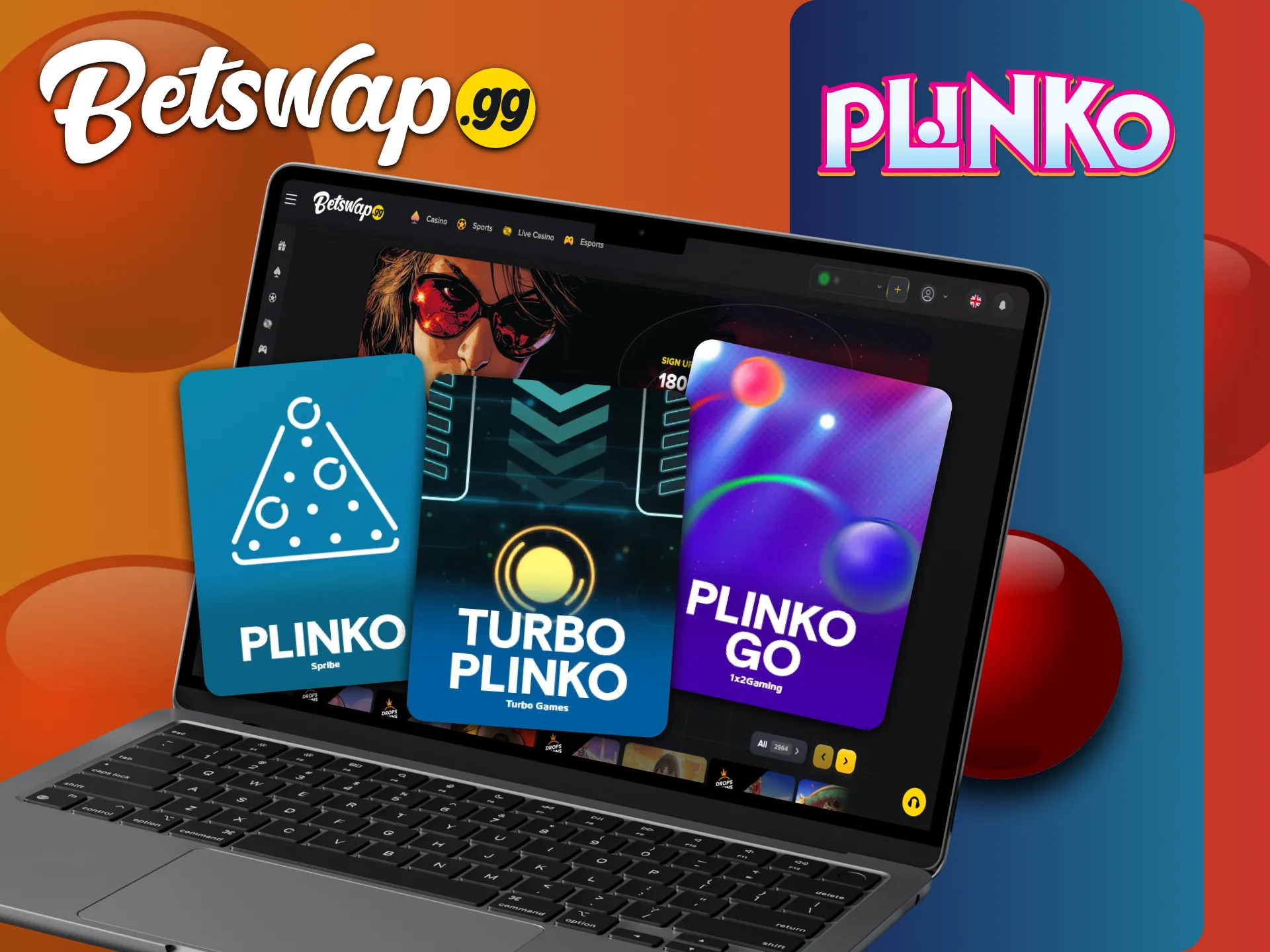 Betswap casino offers a variety of Plinko games.