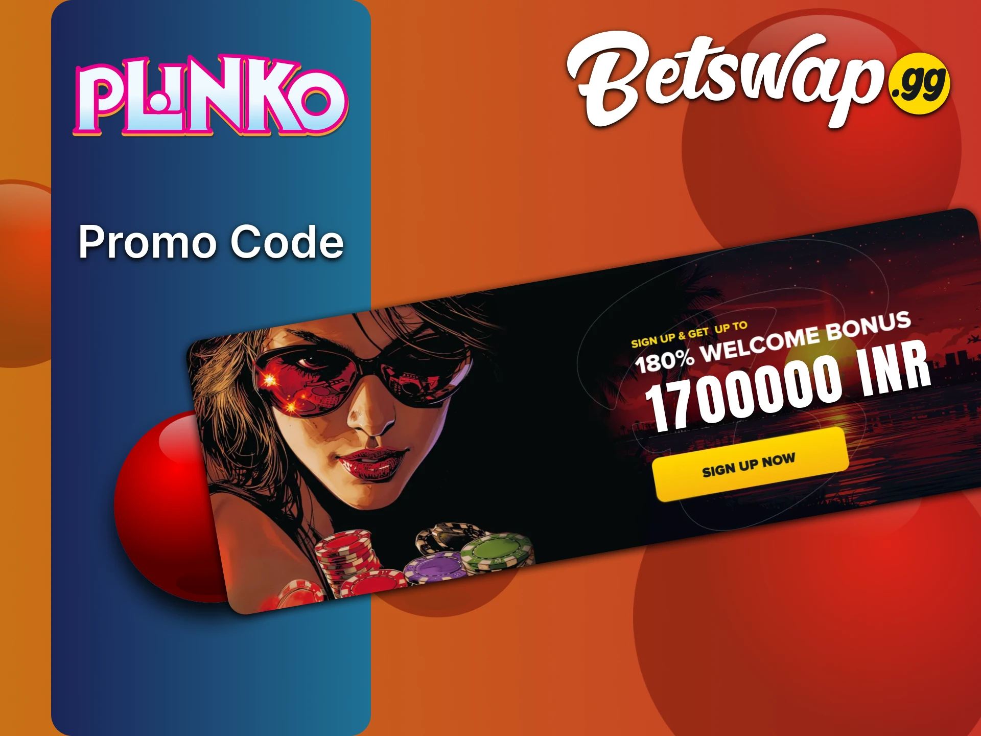 Get a Plinko bonus at Betswap website.