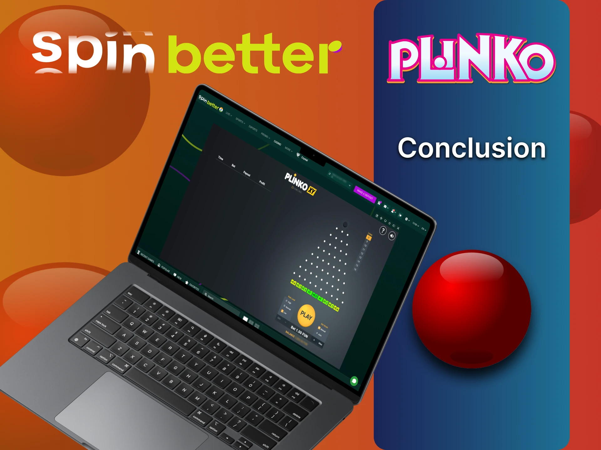 Get an outstanding gambling experience for Plinko with SpinBetter.