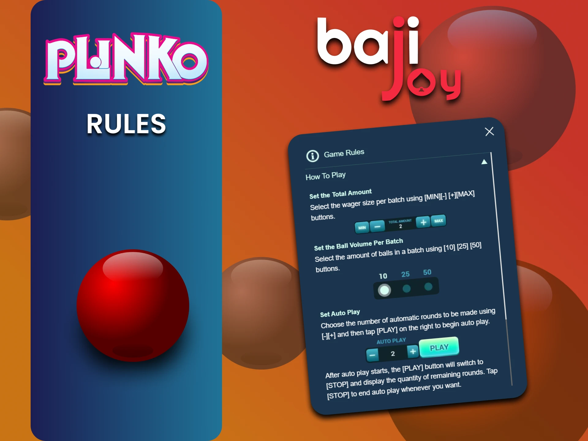 Check out the list of Plinko game rules on Bajijoy.