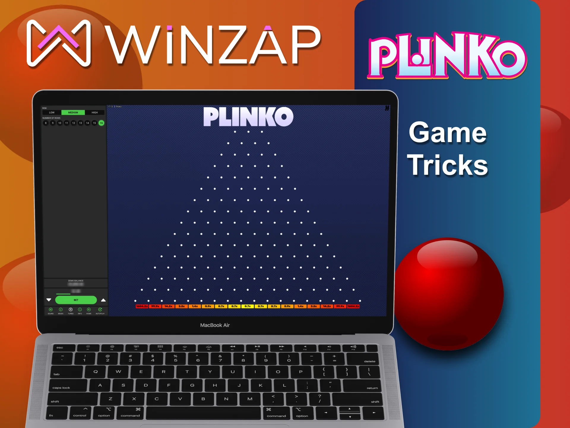 Use different strategies and tips to play Winzap Plinko.