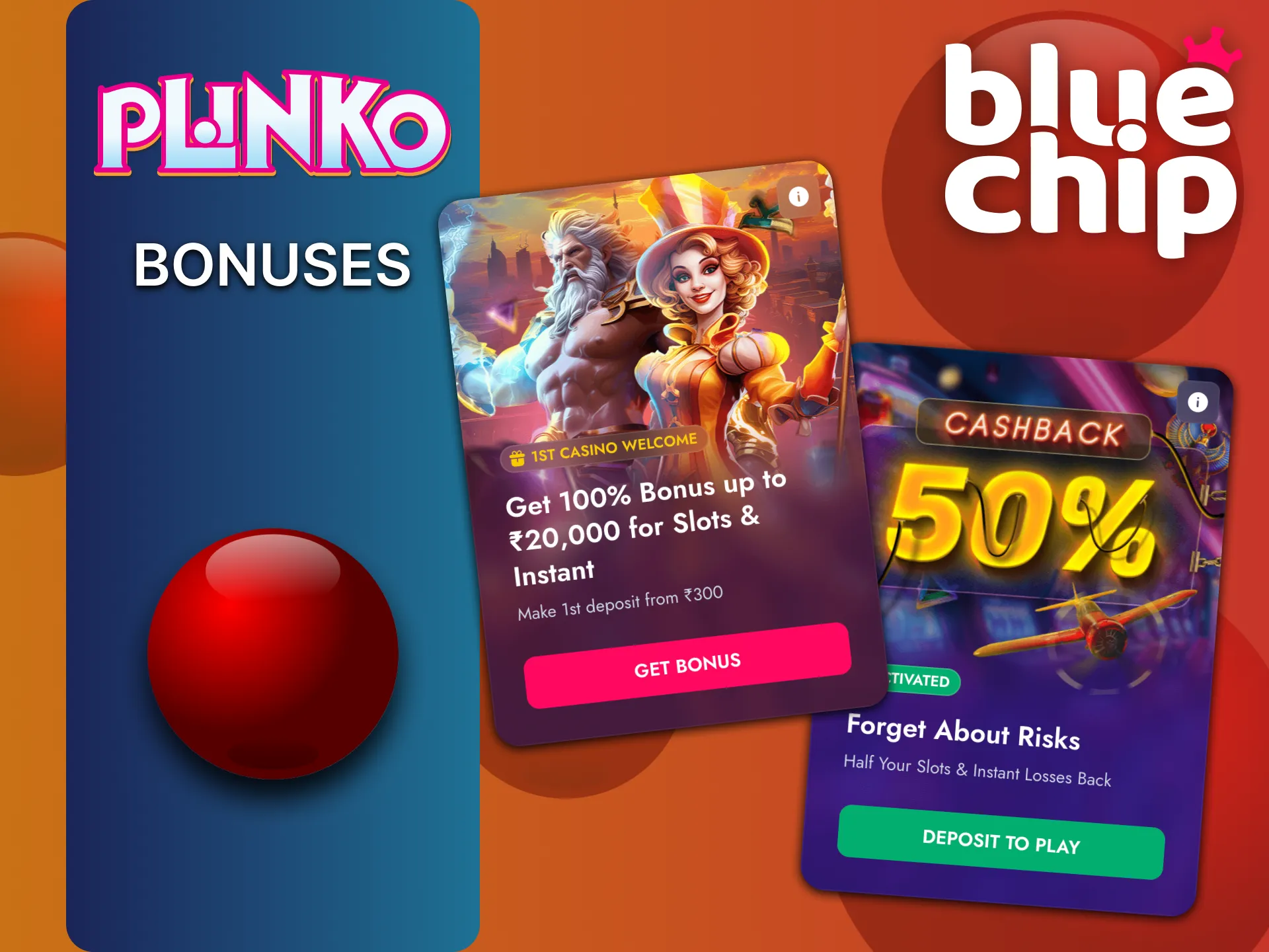 Bluechip Casino offers you generous bonuses.