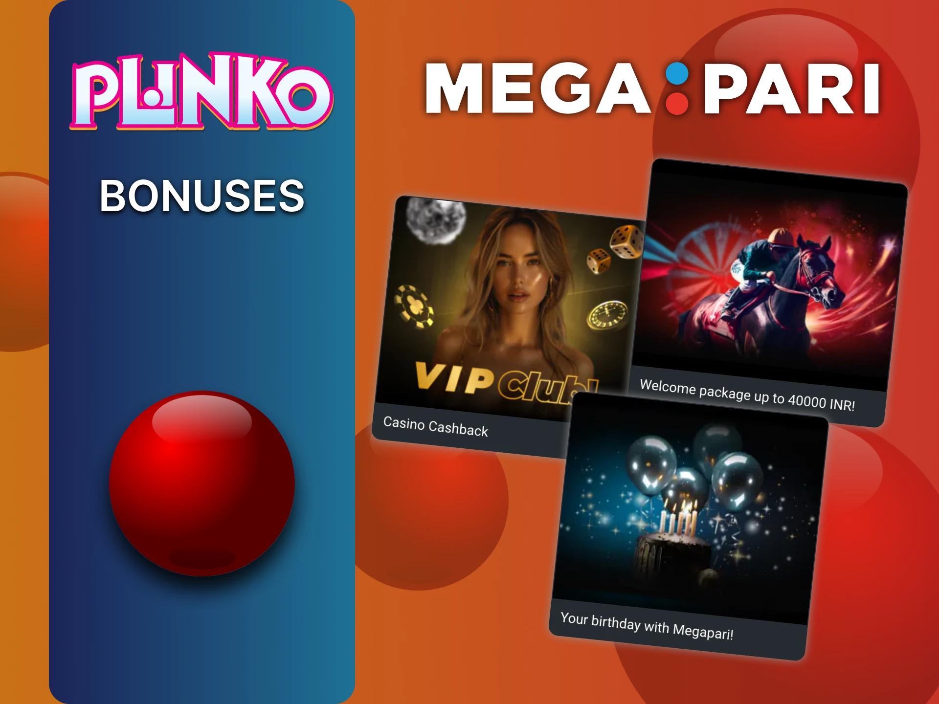 Get a bonus for playing Plinko from Megapari.