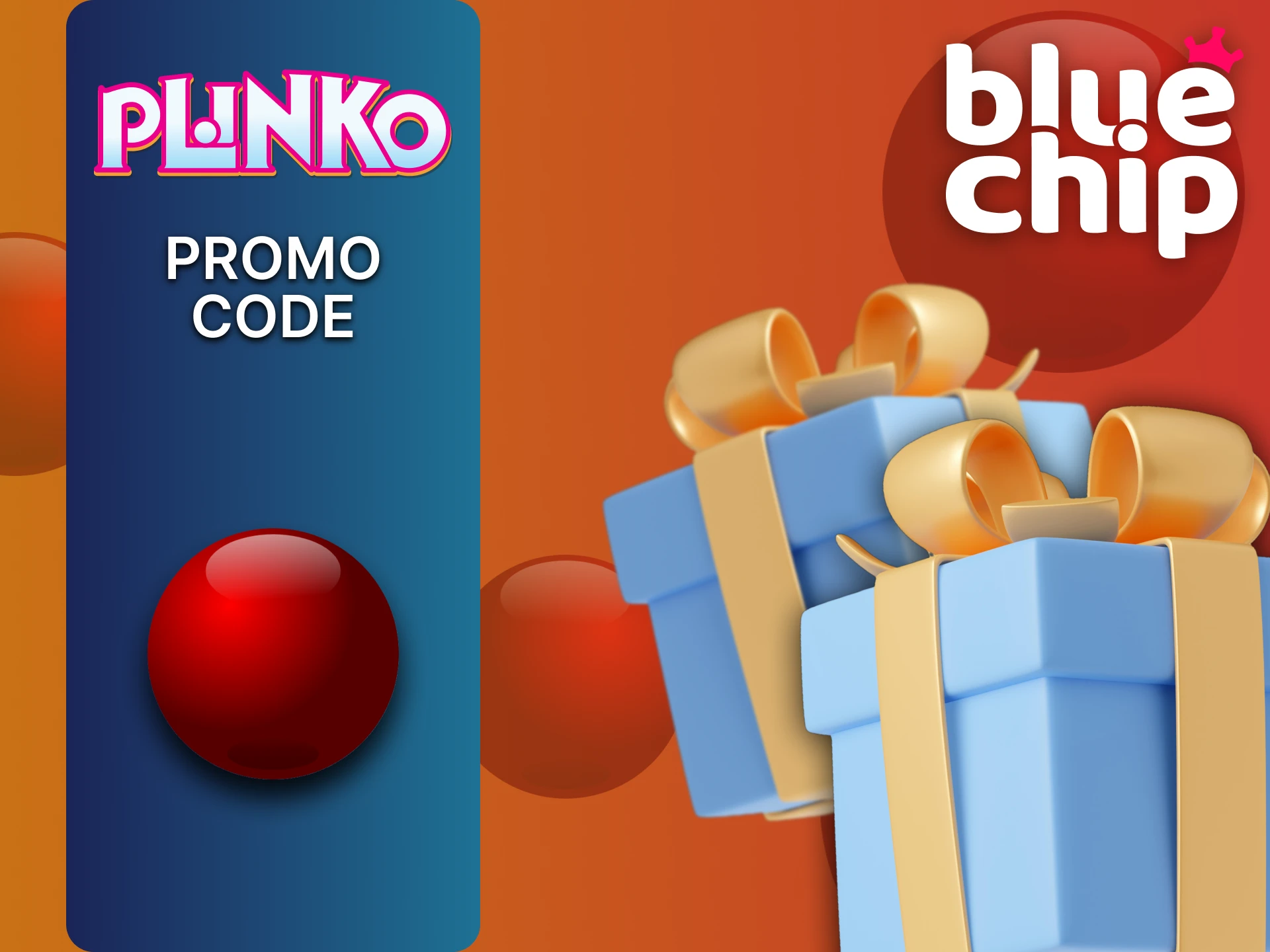 Use promo code at Bluechip to win in Plinko game.