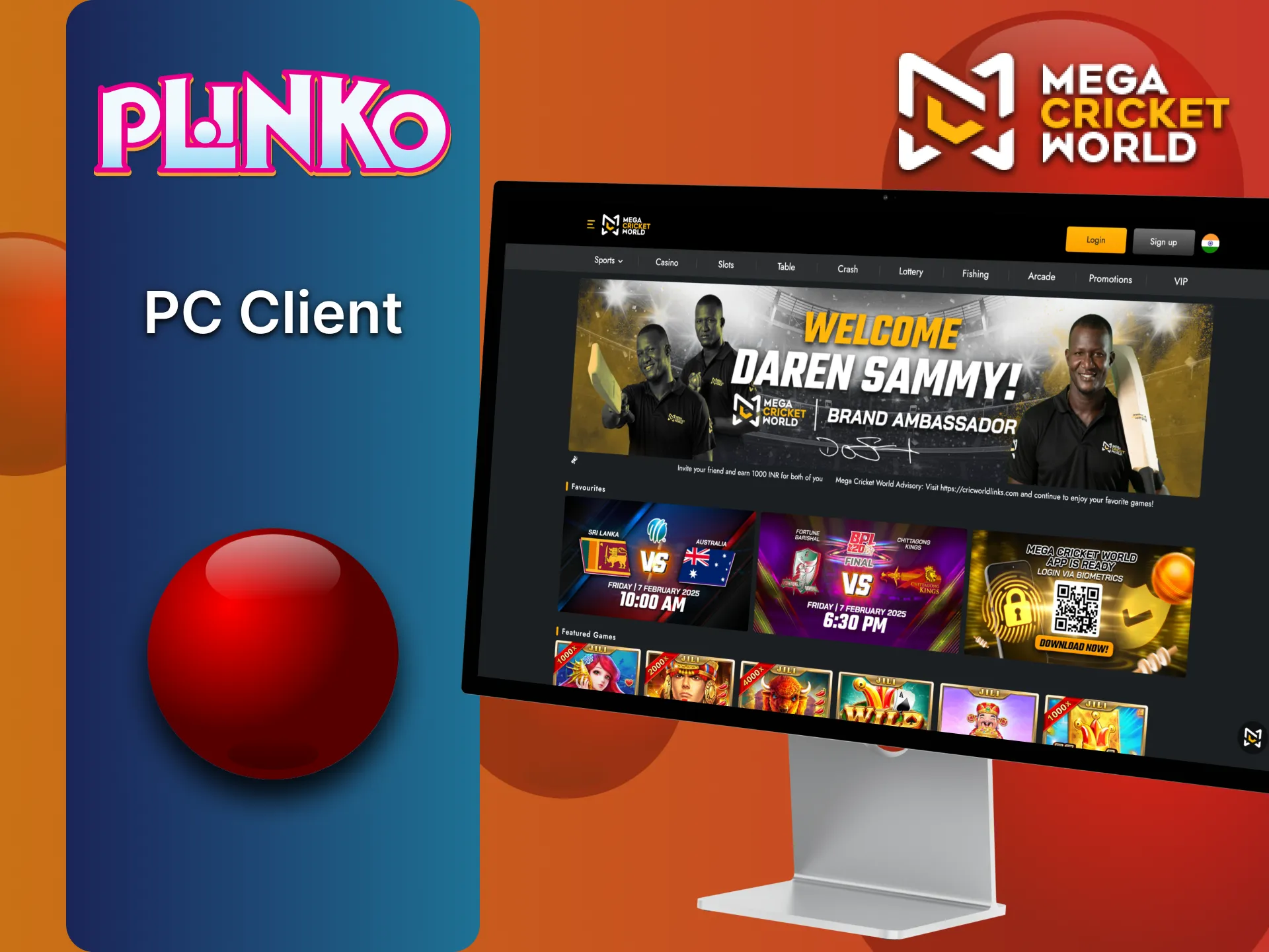 You can play Plinko on MegaCricketWorld PC client.