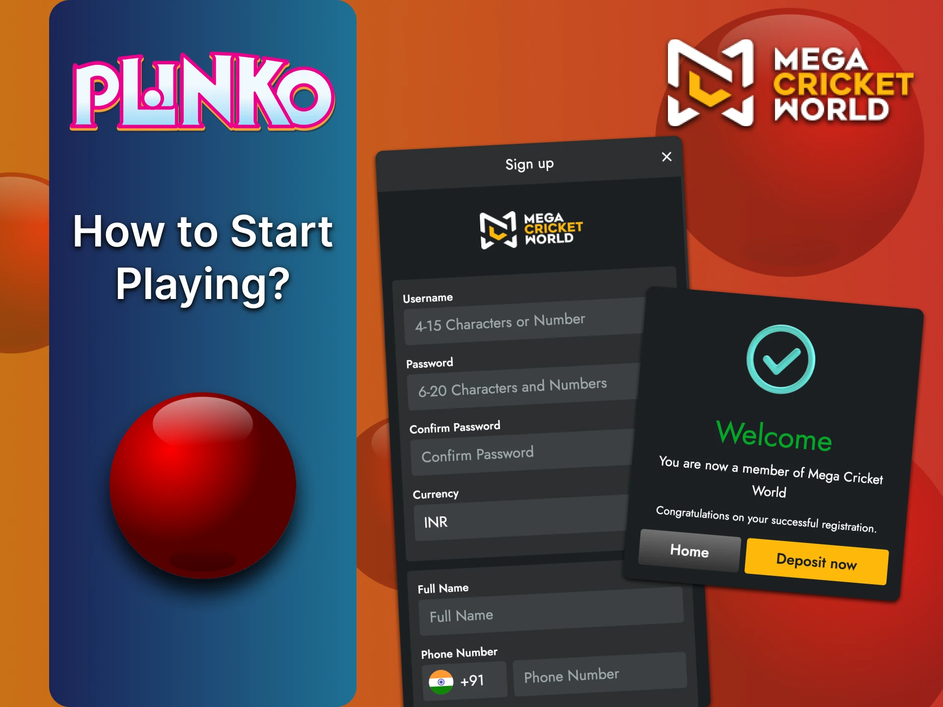 Get started to play MegaCricketWorld Plinko quickly.