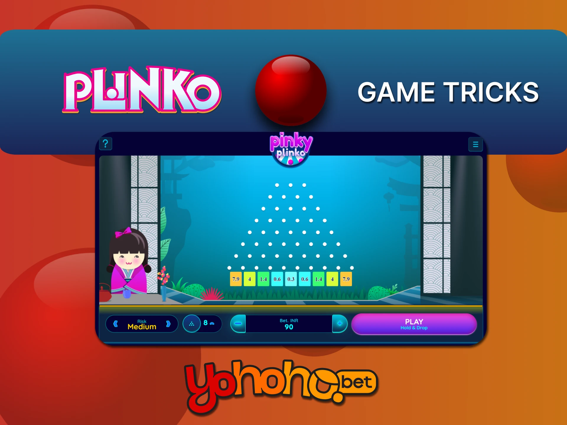 Check out the Plinko game tricks and play on the YoHoHo platform.