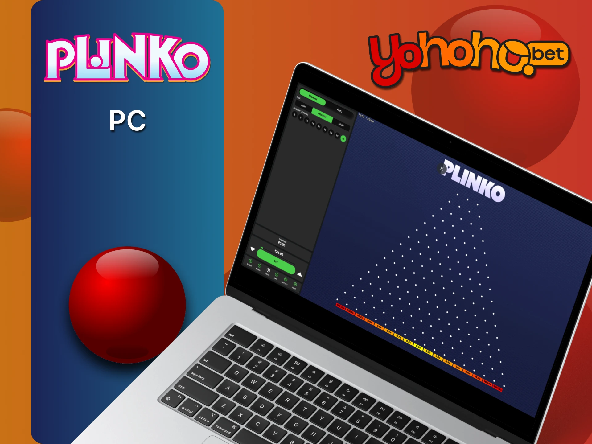 Play Plinko in the YoHoHo client for PC.