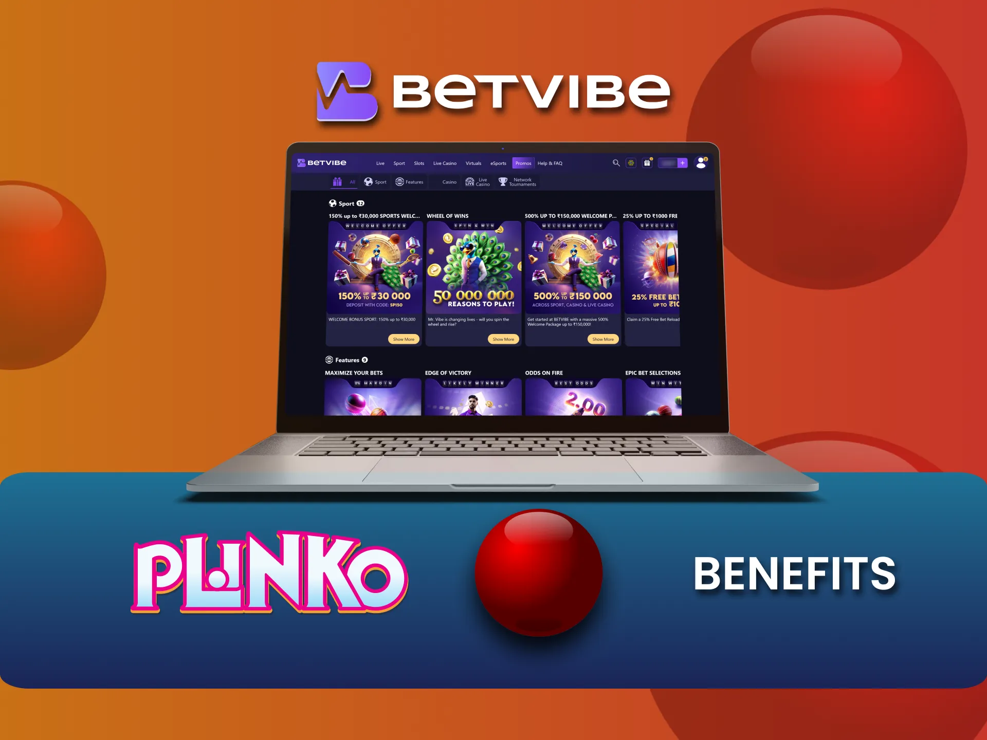Use Betvibe’s unique feature for Indian players to enhance your Plinko wins.