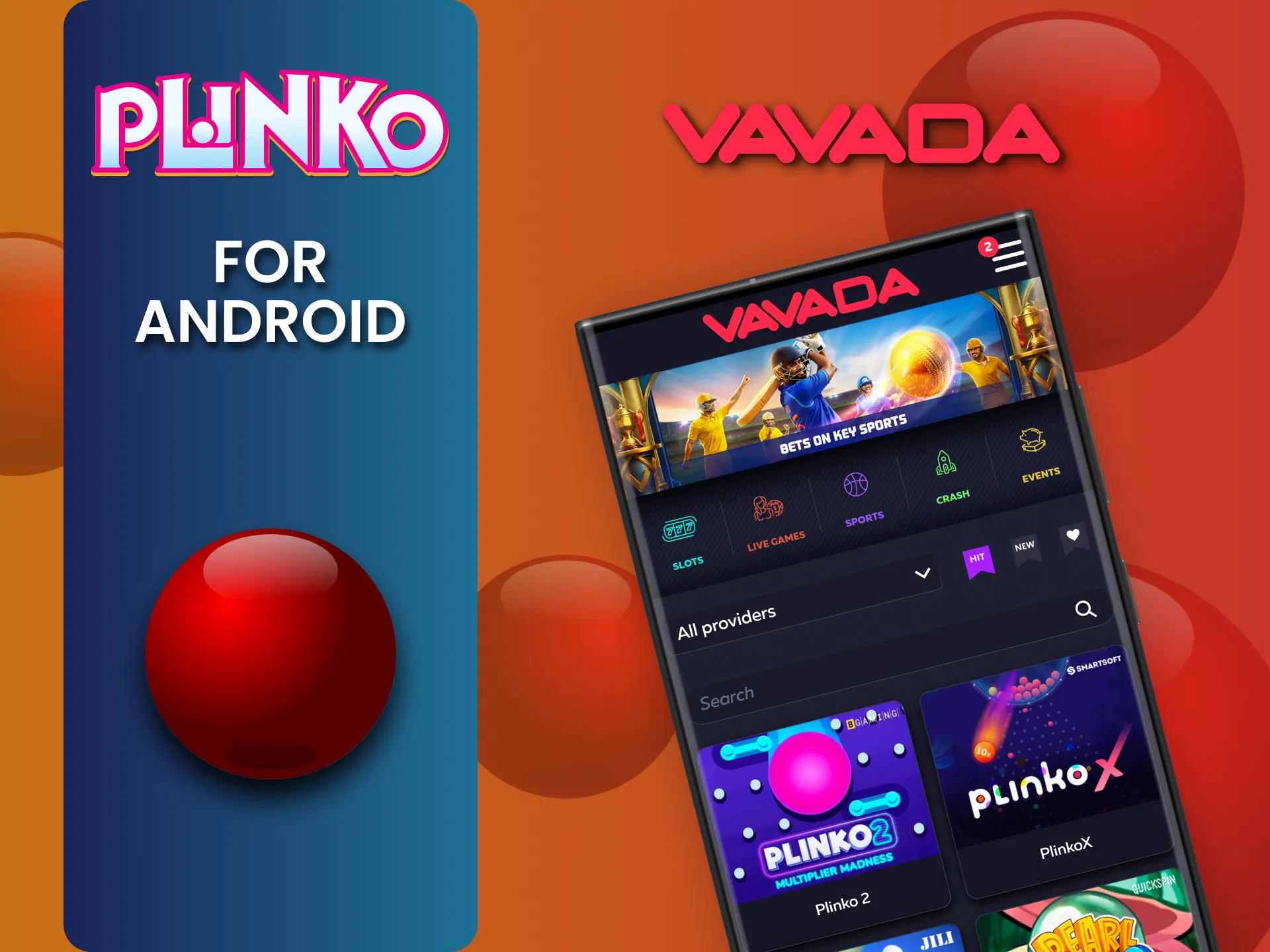 Play Plinko on your Android device with Vavada.