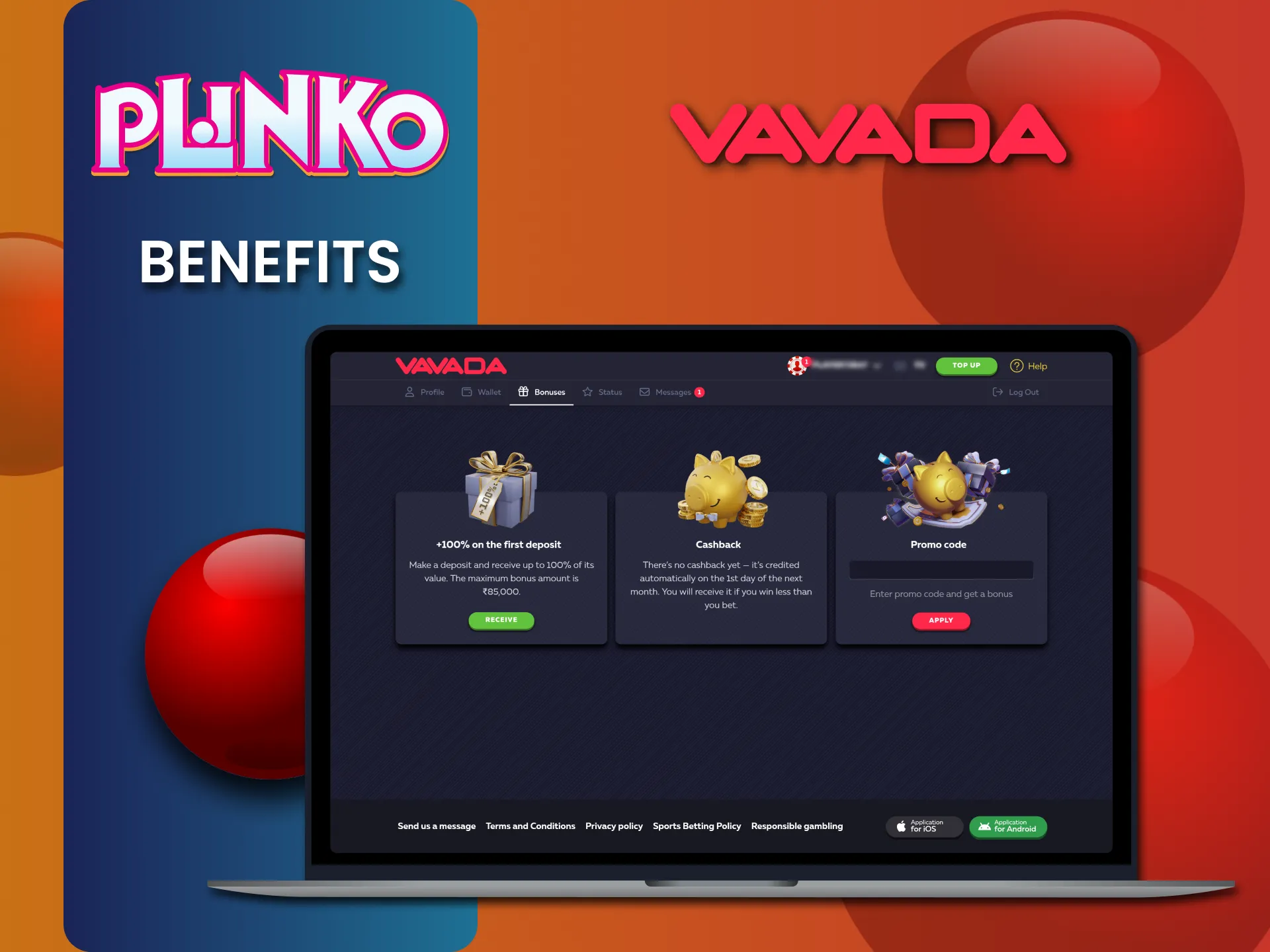 Vavada offers special benefits for Indian players to enjoy playing Plinko.