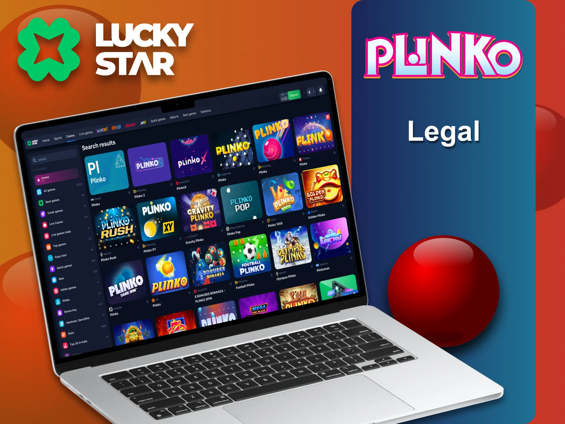 You can safely play Lucky Star Plinko online.
