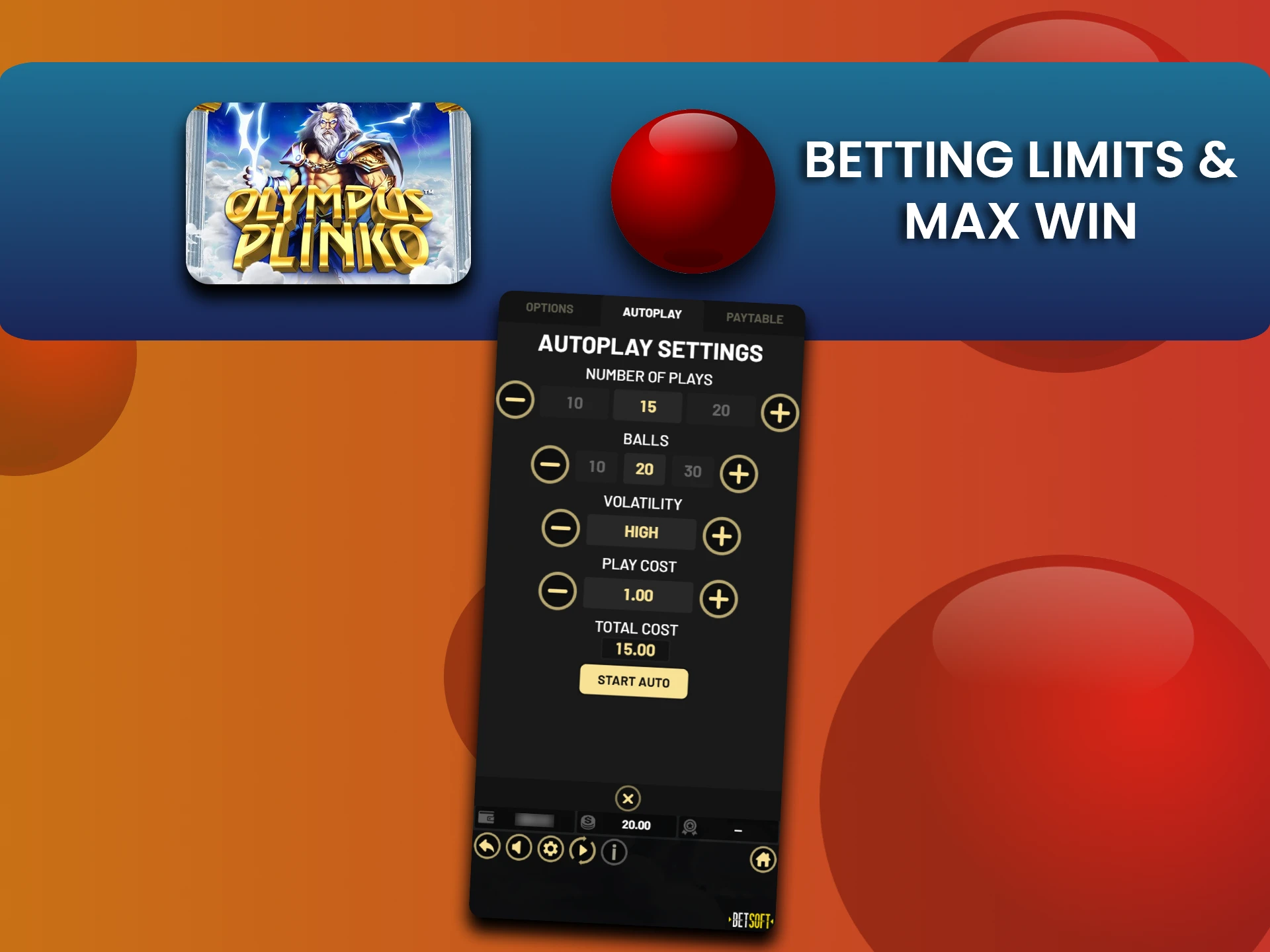 Olympus Plinko offers flexible bets and high multipliers.