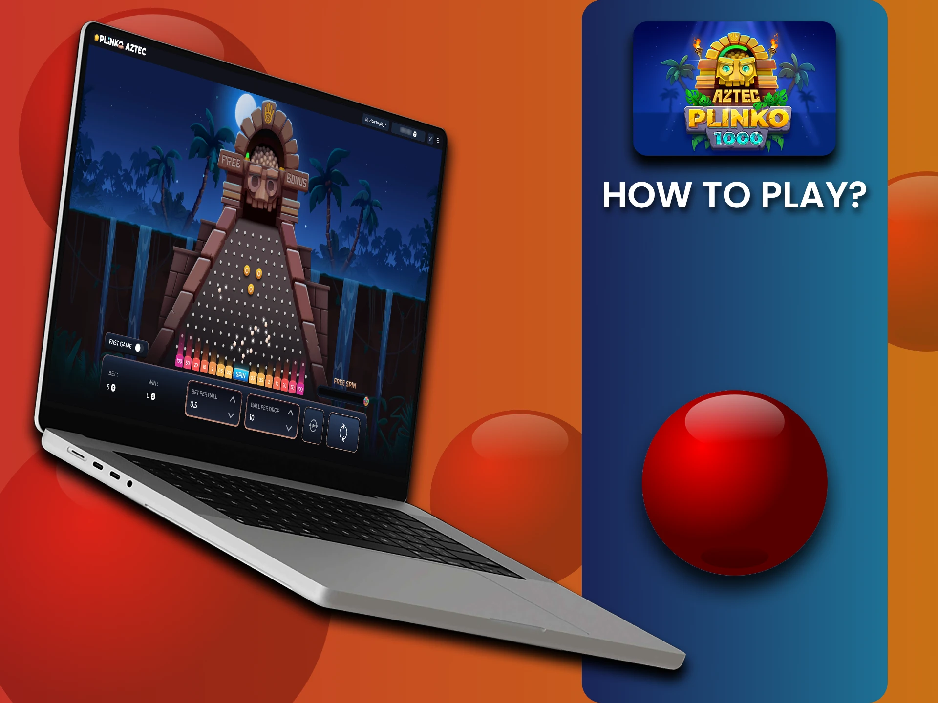 Read the instructions before starting Aztec Plinko.