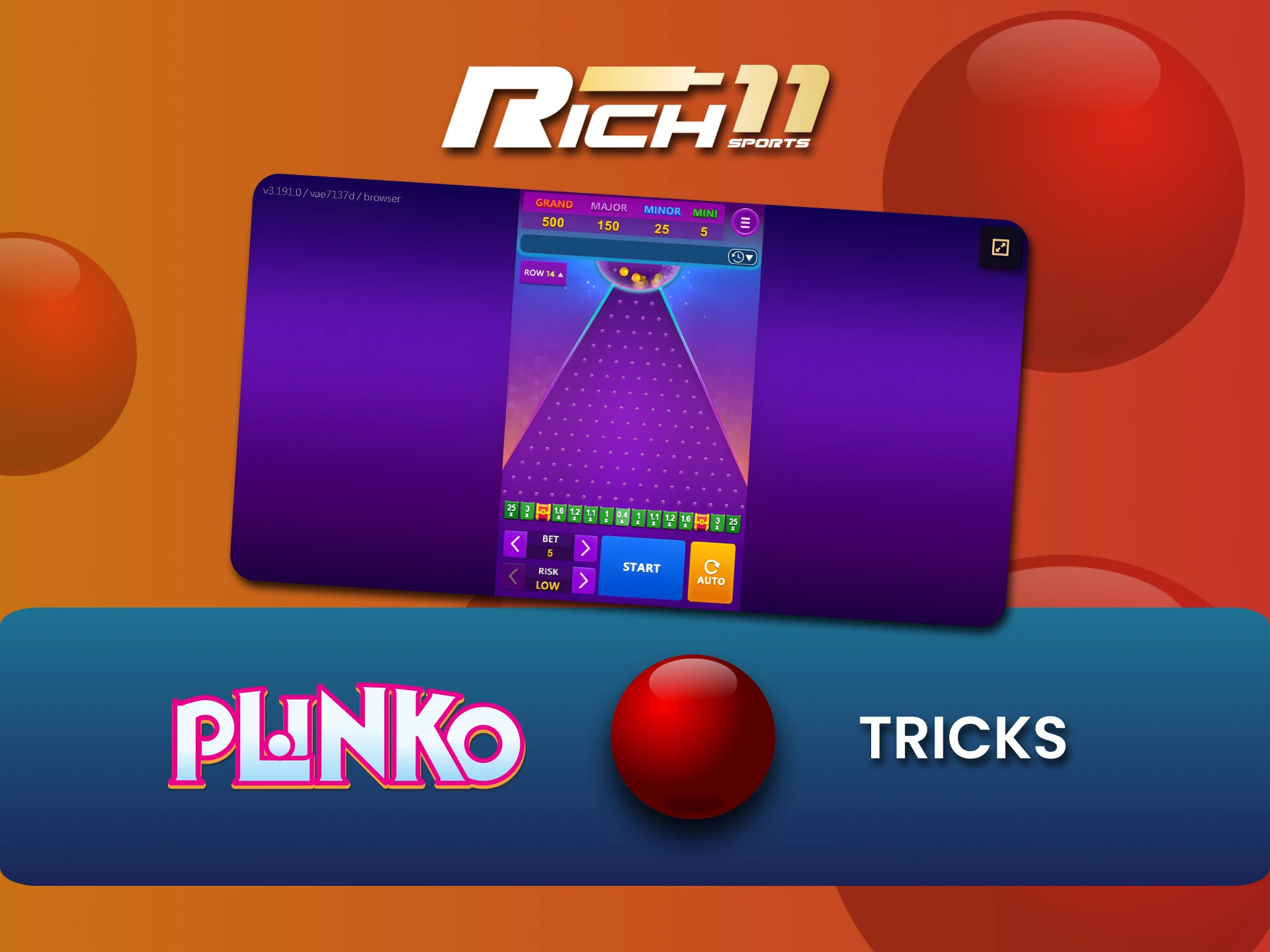 Learn top strategies to score big in Rich11 Plinko.
