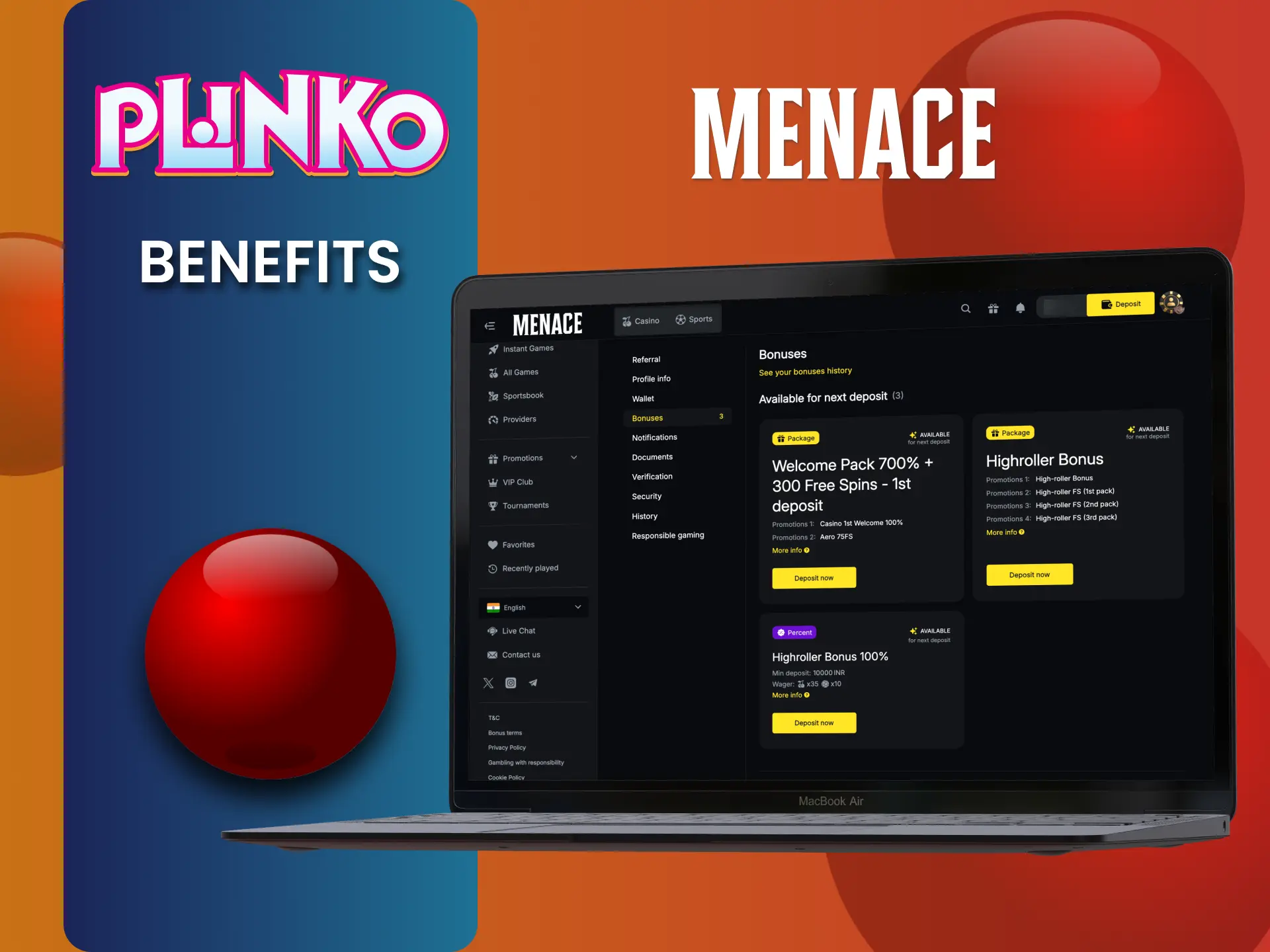 Enjoy mobile Plinko on Menace, no download needed, fast PWA.
