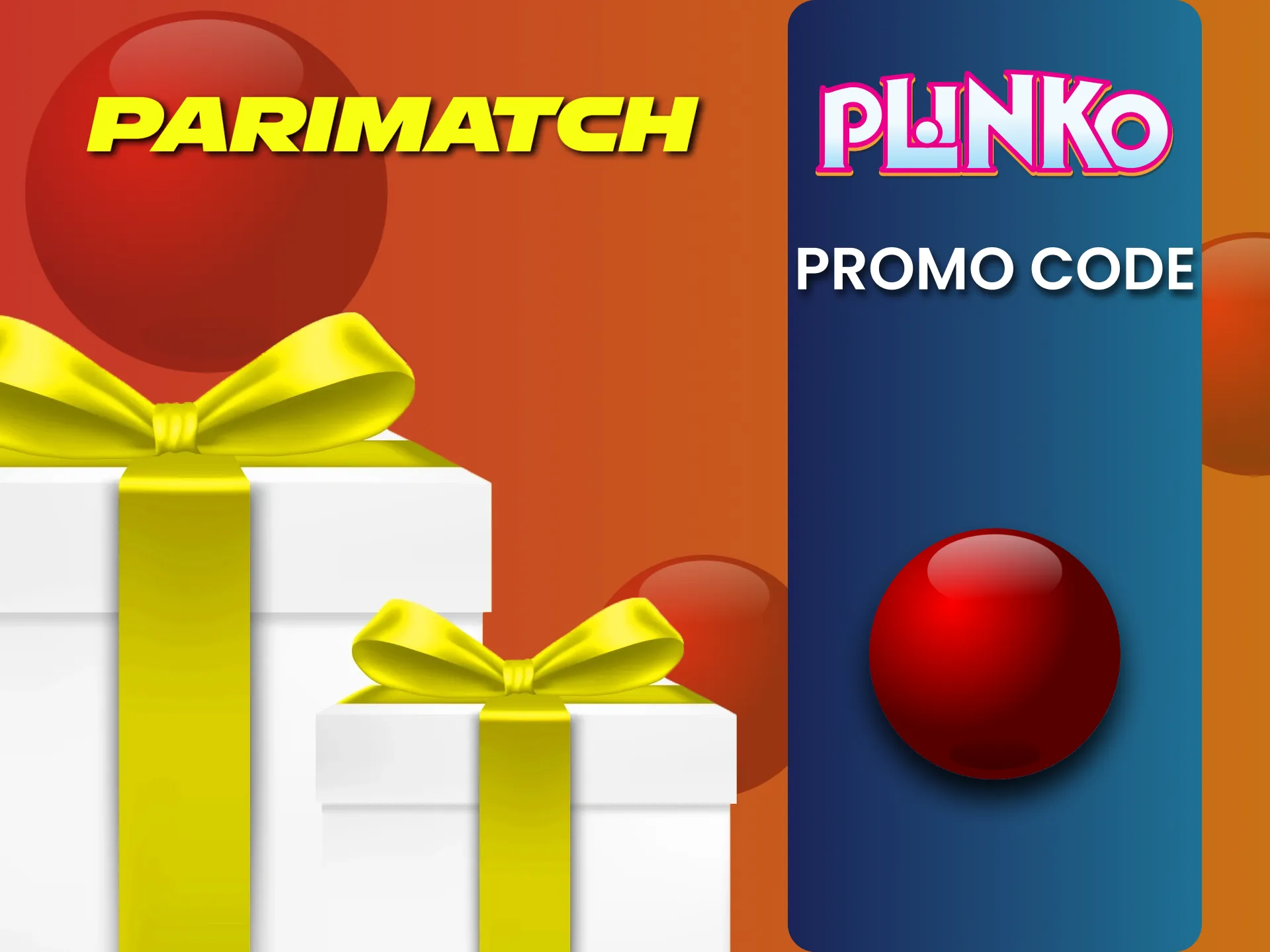 Use a promotional code from Parimatch for Plinko.