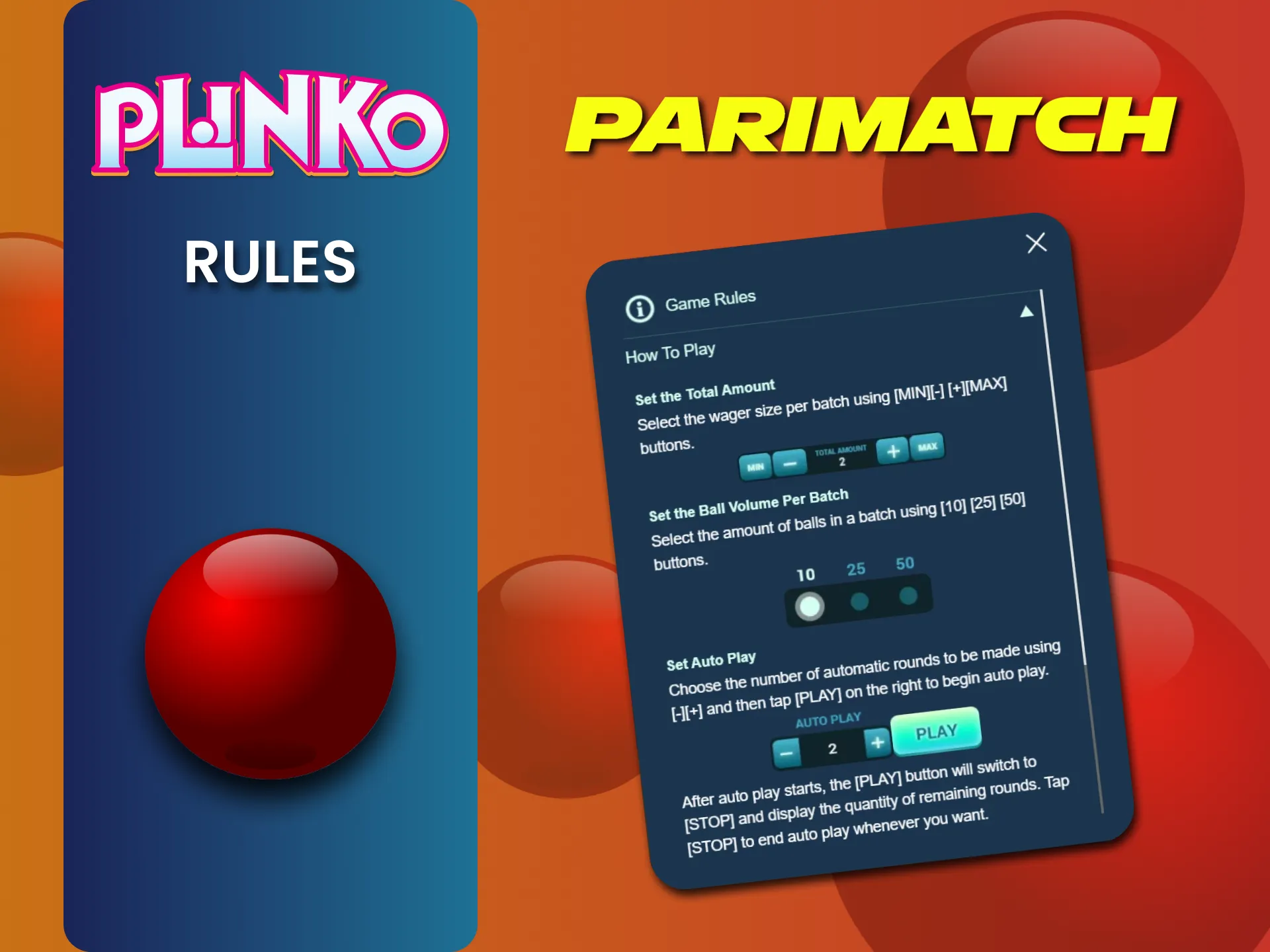 Learn the rules of the Plinko game on Parimatch.