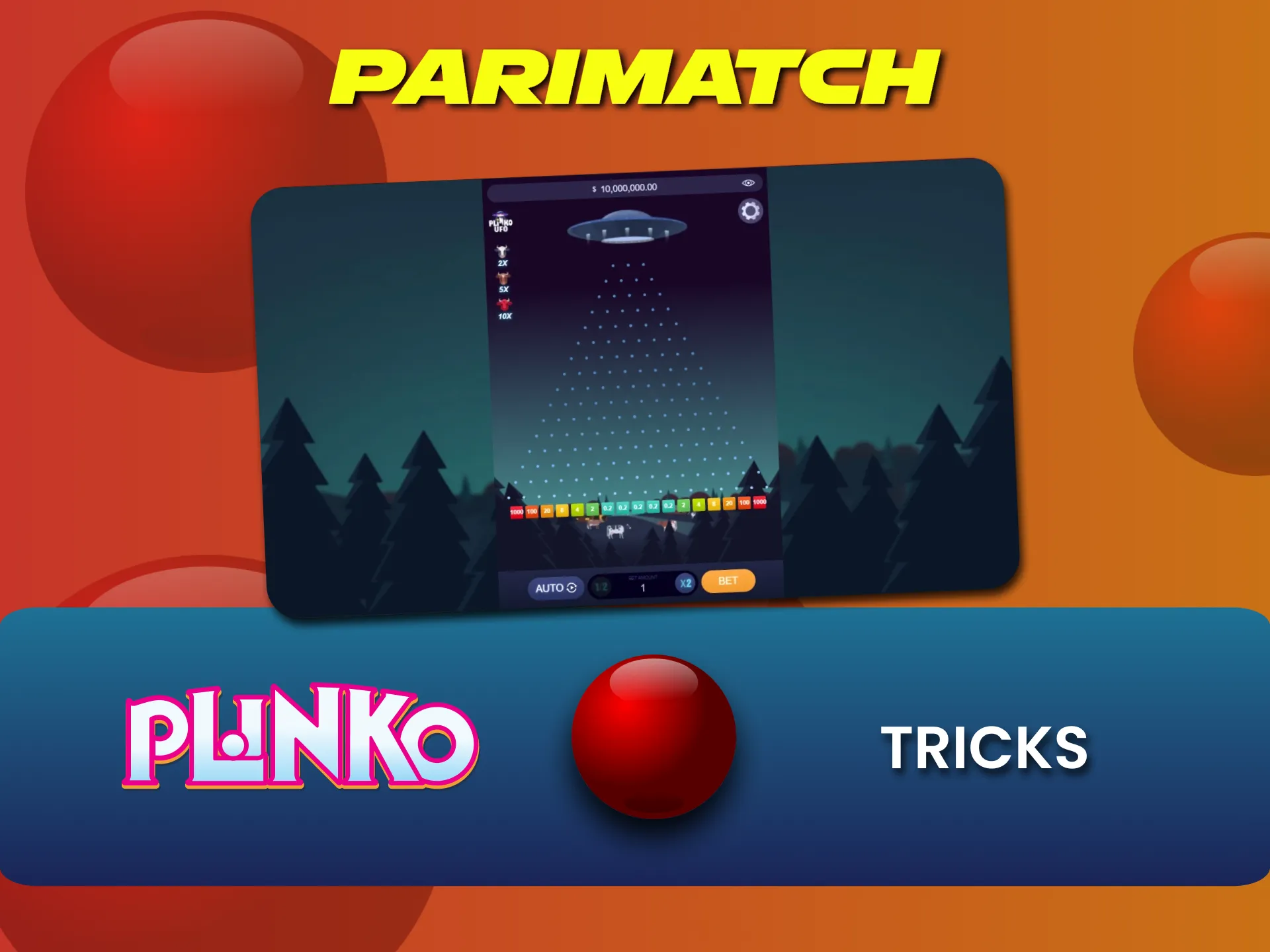 Find out tricks for winning Plinko on Parimatch.