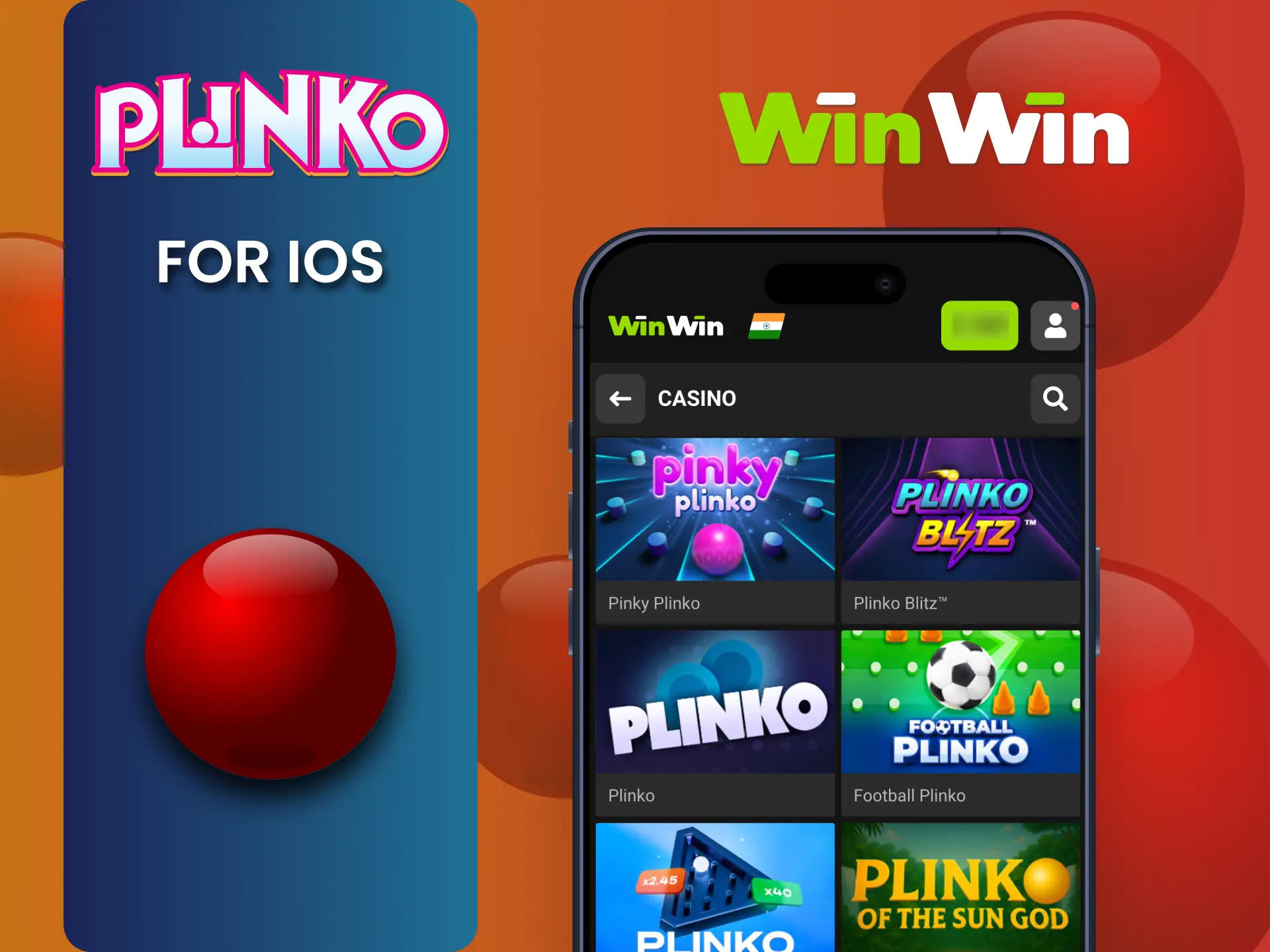 Add WinWin Casino Plinko to iOS home screen in seconds.