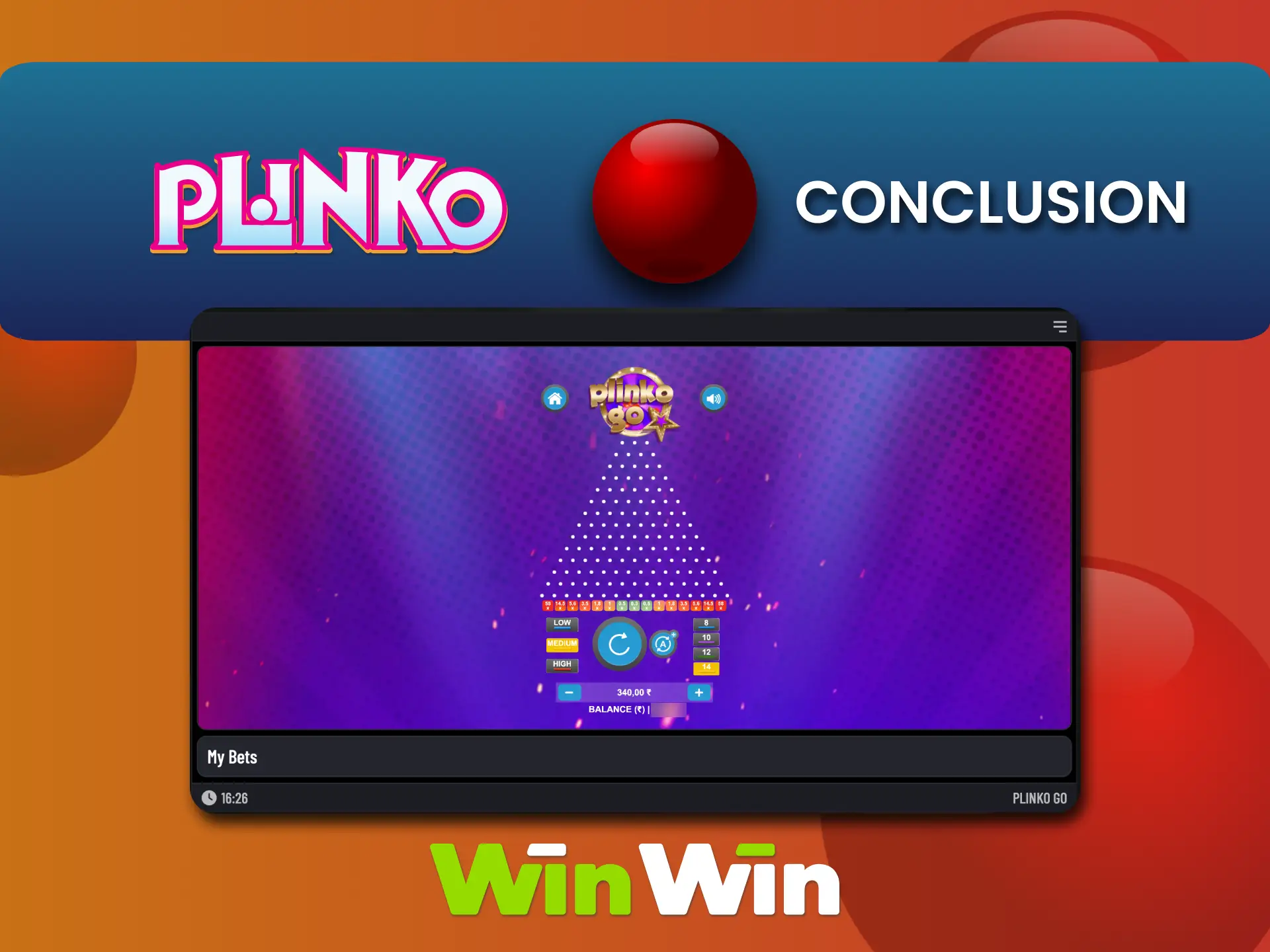 Register at WinWin and enjoy multiple Plinko versions safely.