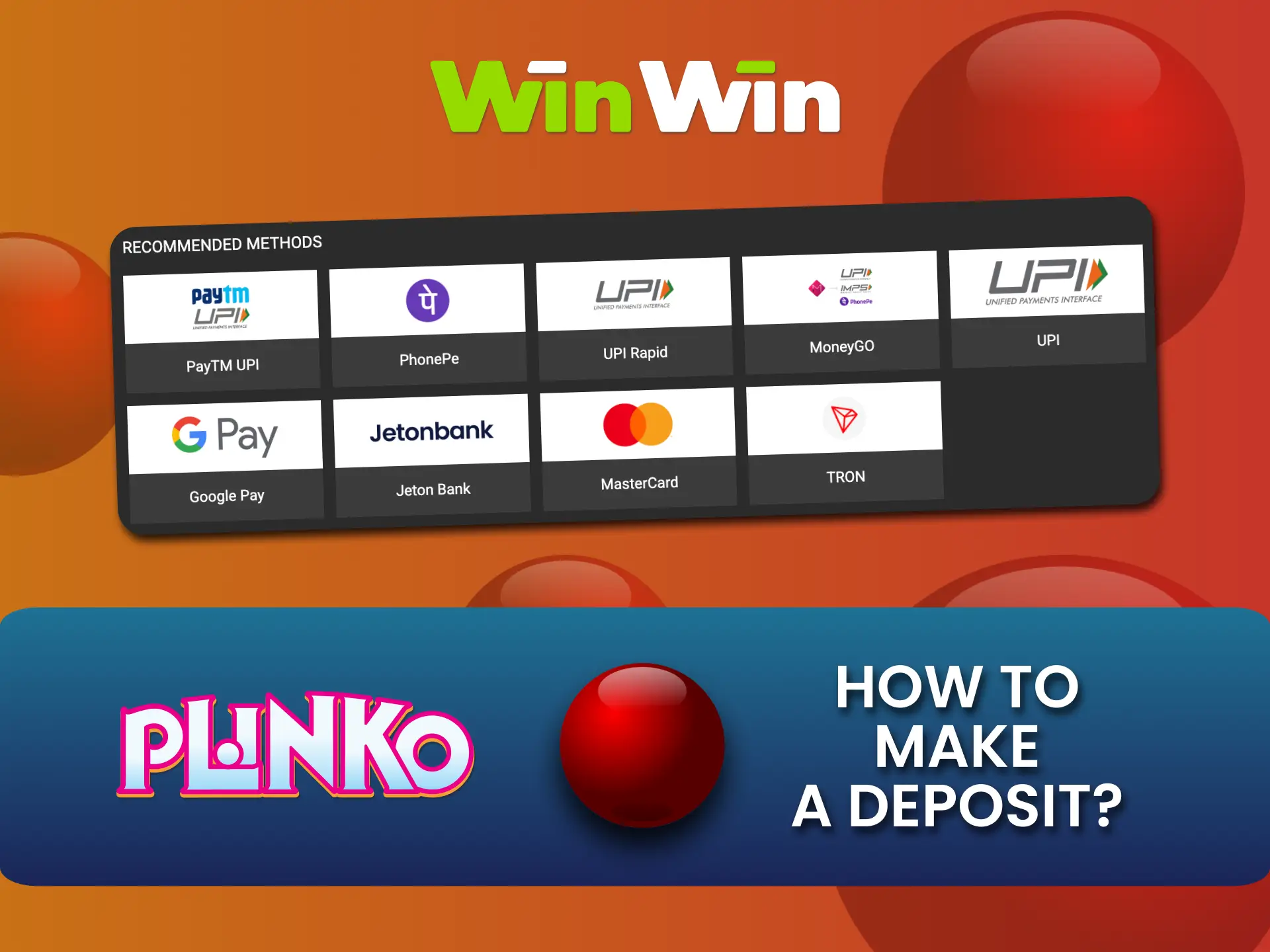 Deposit at WinWin Casino, start playing Plinko now.