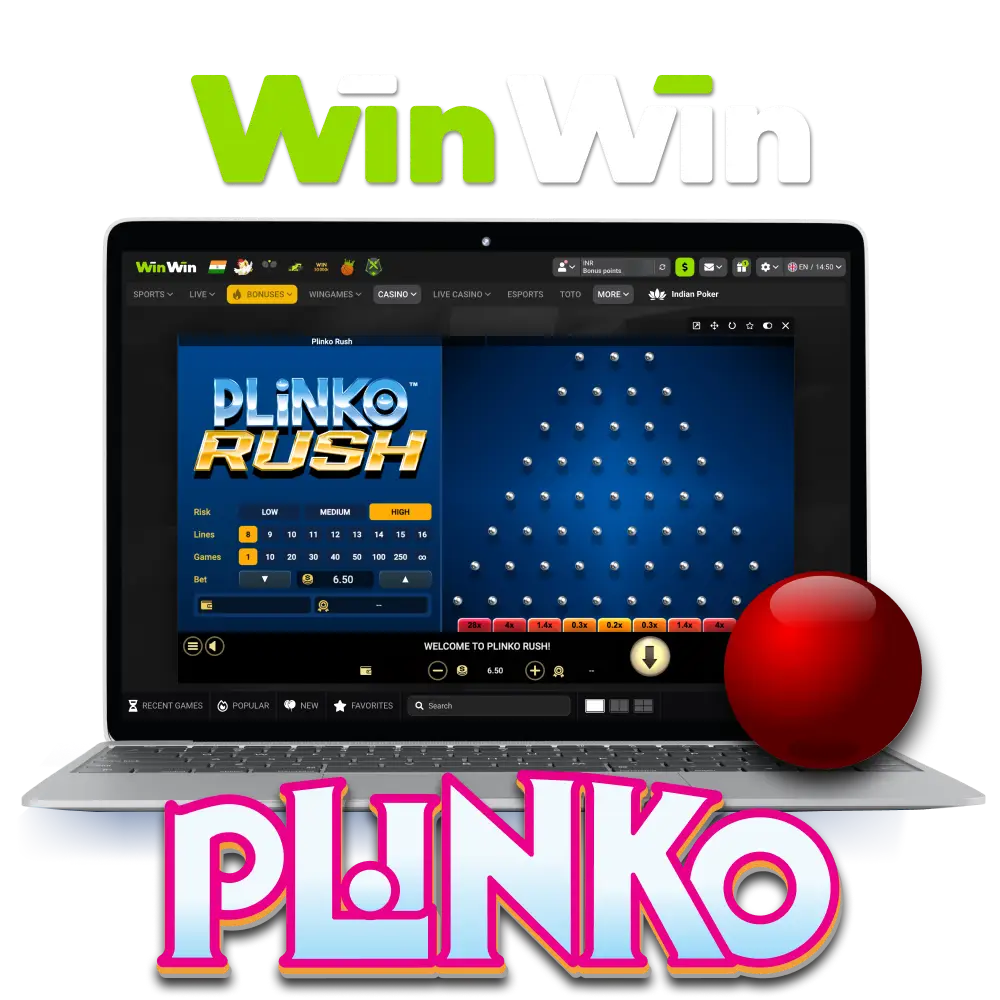 Play Plinko online at WinWin, get your bonus now.